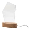 Branded LED light trophy, pentagon variant 2