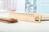 Promotional Bamboo ruler, paw variant 3