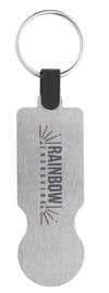Custom Branded Trolley coin keyring variant 3