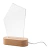 Branded LED light trophy, pentagon variant 3