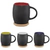 Custom Printed Hearth 400 ml ceramic mug with wooden coaster variant 2