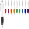 Promotional Nash ballpoint pen white barrel and coloured grip (blue ink) variant 2