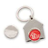 Custom Branded House Shaped Trolley Coin Keyring (Full Colour Print) variant 3