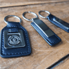 Promotional Leather Effect Keyring (Hard Enamel Infill) variant 2