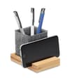 Promotional Bamboo Rpet Felt Pen Pot Phone Stand variant 2