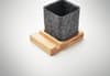 Promotional Bamboo Rpet Felt Pen Pot Phone Stand variant 5