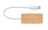 Branded Bamboo Usb 3 Ports Hub variant 3