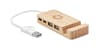Branded Bamboo Usb 4 Ports Hub variant 4