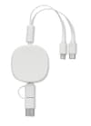 Branded Bamboo Retractable Charging Usb Cable variant 2