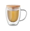 Custom Printed Bamboo Double Wall Glass 250ml variant 3