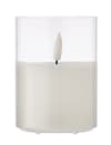 Custom Printed Led Wax Candle In Glass Holder variant 2