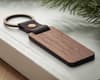 Promotional Key Ring In Walnut And Pu variant 5