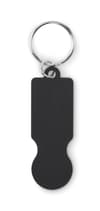 Custom Branded Recycled Key Ring With Trolley Token variant 2