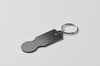 Custom Branded Recycled Key Ring With Trolley Token variant 5