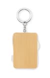 Branded Bamboo Key Ring Charging Cable variant 2