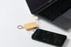 Branded Bamboo Key Ring Charging Cable variant 5