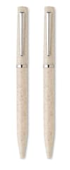 Promotional Recycled Wheat Straw/abs Twist Pen Set variant 7
