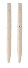 Promotional Recycled Wheat Straw/abs Twist Pen Set variant 9