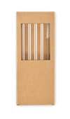 Custom Printed 4 Reusable Glass Straws variant 7