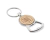 Branded Bamboo Recycled Aluminium Key Ring variant 4