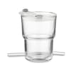 Custom Printed Glass Tumbler With Straw 400ml variant 2