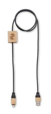 Branded Bamboo RPET 60w Charging Cable variant 2