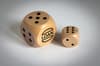 Promotional Schima Wooden Dice 3cm Dia variant 5