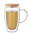 Custom Printed Bamboo Double Wall Glass Mug 450ml variant 7
