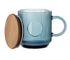 Custom Printed Ribbed Glass Mug 300ml variant 7