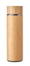 Custom Printed Bamboo Stainless Steel Double Wall Flask 400 Ml variant 3