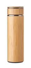 Custom Printed Bamboo Stainless Steel Double Wall Flask 400 Ml variant 4