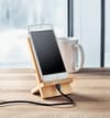 Branded Bamboo Wireless Charger Stand 10w variant 6