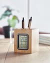 Promotional Bamboo Pen Holder And Lcd Clock variant 7