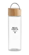 Custom Printed Glass Water Bottle 500ml Bamboo Lid variant 3
