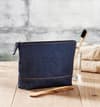 Custom Branded Recycled Denim Cosmetic Pouch variant 5