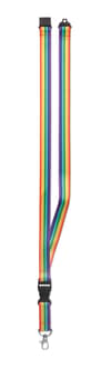 Custom Branded Rainbow Rpet Lanyard variant 3