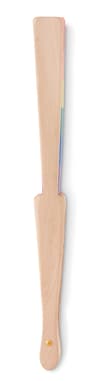 Branded Rainbow Wooden Hand Fan variant 3