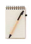 Promotional Recycled A6 Bamboo Notepad With Pen variant 4