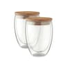 Custom Printed Bamboo Set Of 2 Glasses 350 Ml In Box variant 2