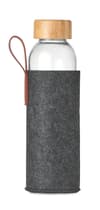 Custom Printed Bamboo RPET Glass Water Bottle 500 Ml variant 2