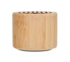Branded Round Bamboo Wireless Speaker variant 2