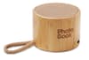 Branded Round Bamboo Wireless Speaker variant 2
