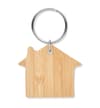 Promotional House Shaped Bamboo Key Ring variant 2