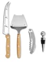 Custom Printed Bamboo Stainless Steel Cheese And Wine Set variant 3