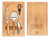 Custom Printed Bamboo Stainless Steel Cheese And Wine Set variant 4