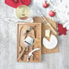Custom Printed Bamboo Stainless Steel Cheese And Wine Set variant 5