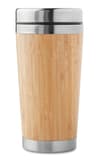 Custom Printed Stainless Steel Double Wall Bamboo Flask 430ml variant 2