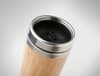 Custom Printed Stainless Steel Double Wall Bamboo Flask 430ml variant 3
