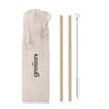 Custom Branded Bamboo Straw W/brush In Pouch variant 3
