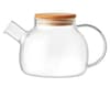 Custom Printed Bamboo Teapot Borosilicate Glass 850ml variant 2
